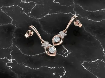 Jewelry Earring 3D print model