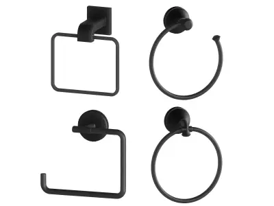 Towel Holder Pack v1 3D model