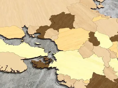 Europe Map  3D model