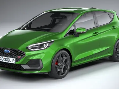 Fiesta ST 5-door 2022 3D model
