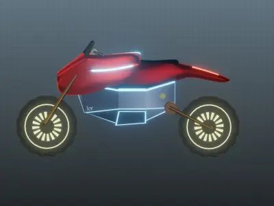Future Sports Bike 3D model