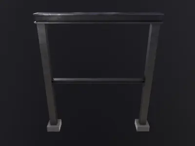 Construction steel beam 3D Model Low-poly 3D model