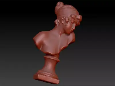 beautiful girl 3D print model
