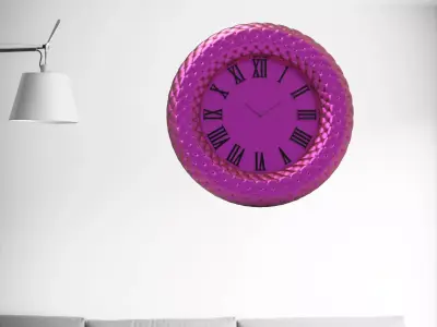 Wall clock 20 cm 3D print model