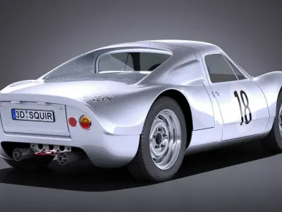Porsche 904 Carrera GTS 1963-1965 3D model