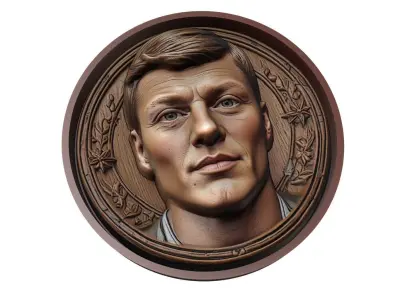 Toni Kroos Footballer Medallion 3D print model