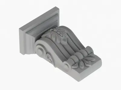 Scroll Corbel 28 3D model