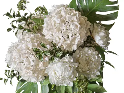 Flower Set 078 Tropical bouquet 3D model