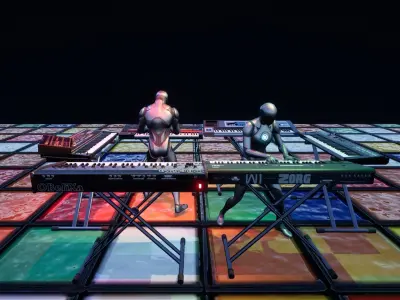 Synthesizers Collection for Unreal engine 3D model