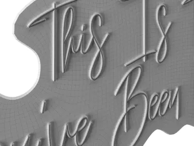 This is the sign youve been looking for Neon Sign 3D model