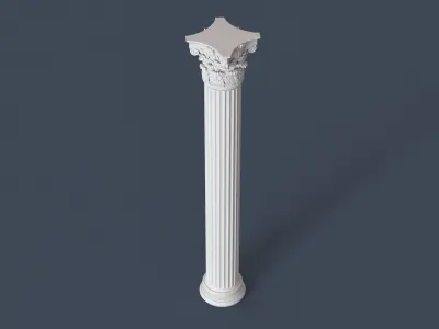 Corinthian Column 3D model