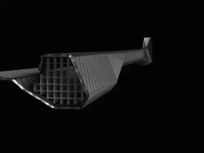 volkwagen vw polo side skirts Low-poly 3D model