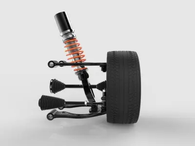Suspension  car wheel 3D model