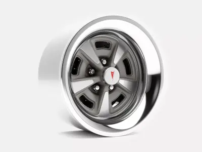 15x8 Pontiac Rallye II Wheel and Brake 3D print model
