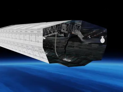 Sci-fi Corridor for Blender Free 3D model