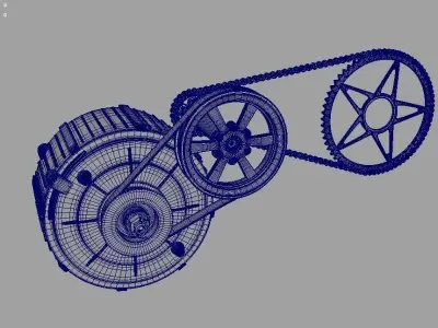3 drive Drivetrain 3d model 3D model