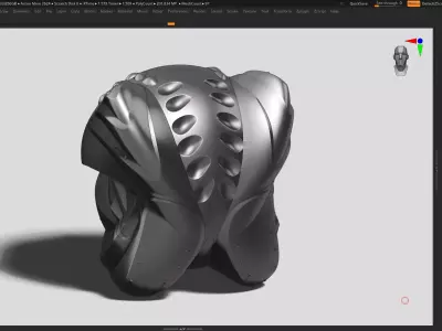 Modern Abstract sculpture 3d print model 143 3D print model