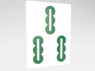 Mahjong V1 Mega Pack Low-poly 3D model