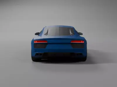 Audi R8 lowpoly 3D car model Low-poly 3D model