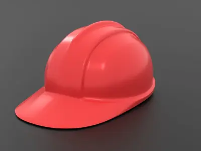 Safety Helmet Low-poly 3D model