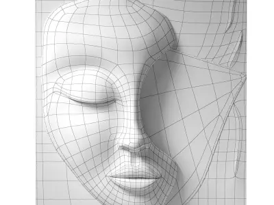 Decorative panel face 4 3D model