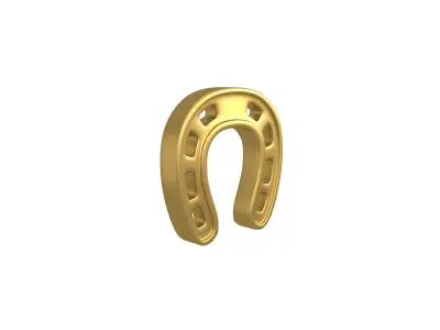 Horseshoe v1 004 Low-poly 3D model