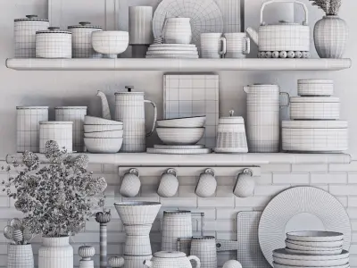 kitchen accessories024 3D model