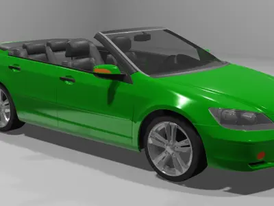 Cabriolet Car 3D model