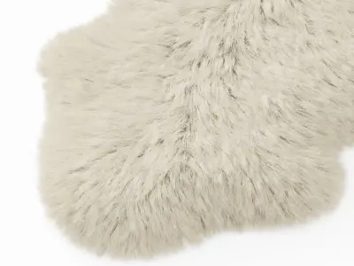 Forsyth New Zealand Sheepskin Skin Rug 3D model