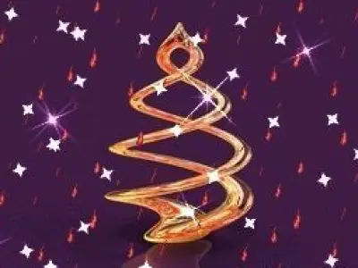 Twisty golden spiral Free 3D model