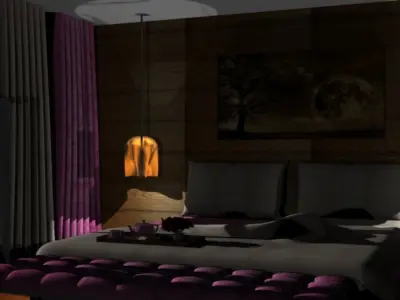 Luxury BedRoom 3D model