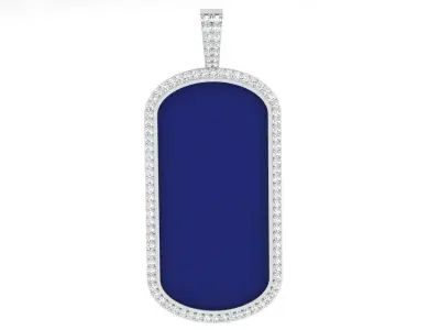 Military Diamond Pendant 3884 3D print model