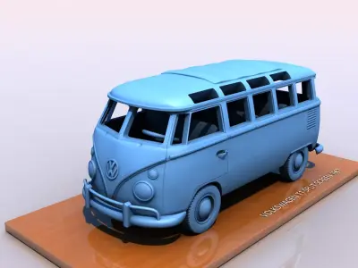 VOLKSWAGEN T1 SPLIT SCREEN 1967 3D print model