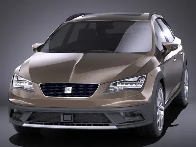 Seat Leon X-Perience 2017 VRAY 3D model