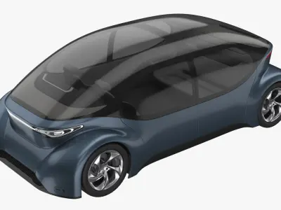 Self-Driving Car Concept 3D model