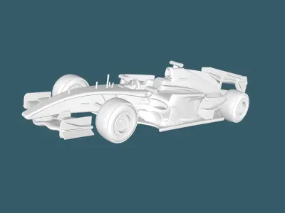 f1 race car 3D print model