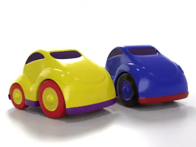Toy car Low-poly 3D model