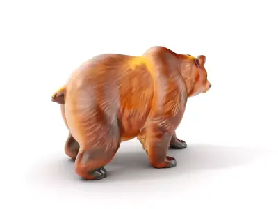 Realistic Bear Model Pack with Diverse Level of Detail Low-poly 3D model