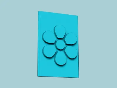 Stamp 17 - Flower - Fondant Decoration Maker Toy 3D print model