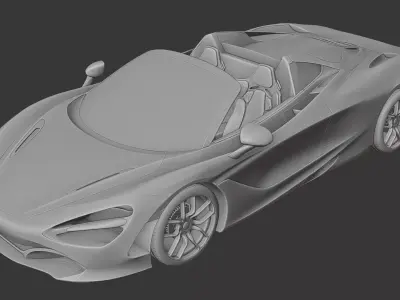 McLaren 720s Spider 3D print model