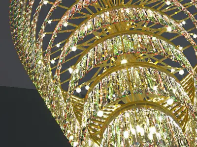 Grandiose Crystal Chandelier by ARORA Lights 3D model