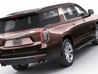 Suburban 2021 SUV 3D model