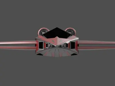 Small Space Fighter Free 3D model