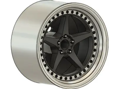 3SDM 3 33 RIMS FOR DIECAST 64 SCALE 3D print model