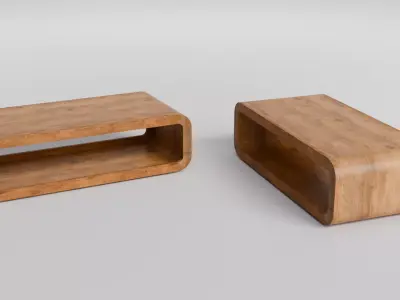 Coffee Table 06 Low-poly 3D model