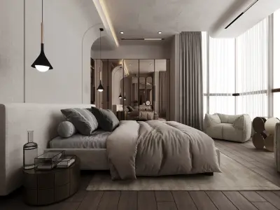 Master Bedroom Modern DV II FGM 3D model