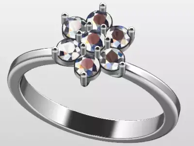 Ladies RIng Elegant 3D print model