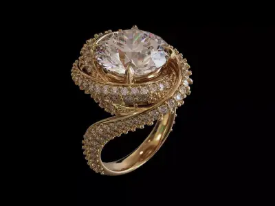 ring women 3D print model