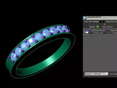 Ring 002 Free 3D model