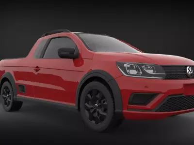 Volkswagen Saveiro 2017 - Trendline 3D model